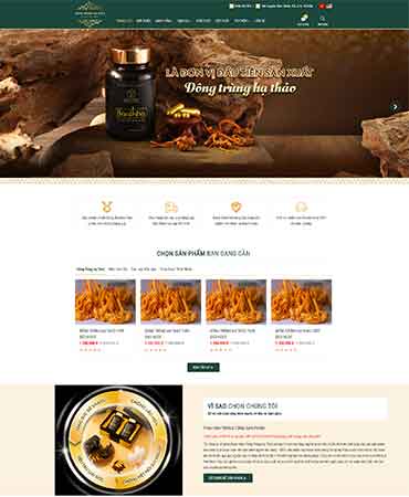 Mẫu web Đông Trùng Hạ Thảo